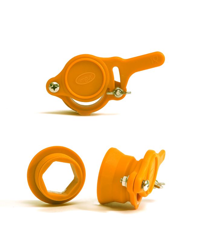 Robinet à miel 6/4'' en plastique avec écrou