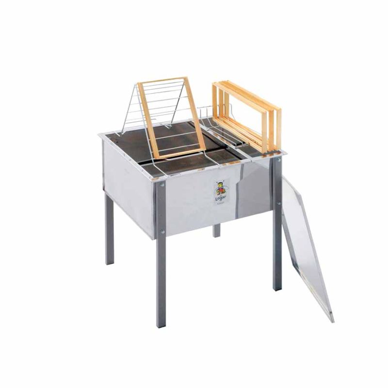 Bac de désoperculation Logar 70 cm avec couvercle, surélevé (Réf. 8022)