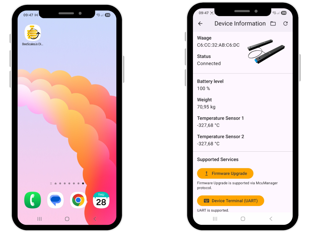 Mise à jour du firmware BeeScales Compact