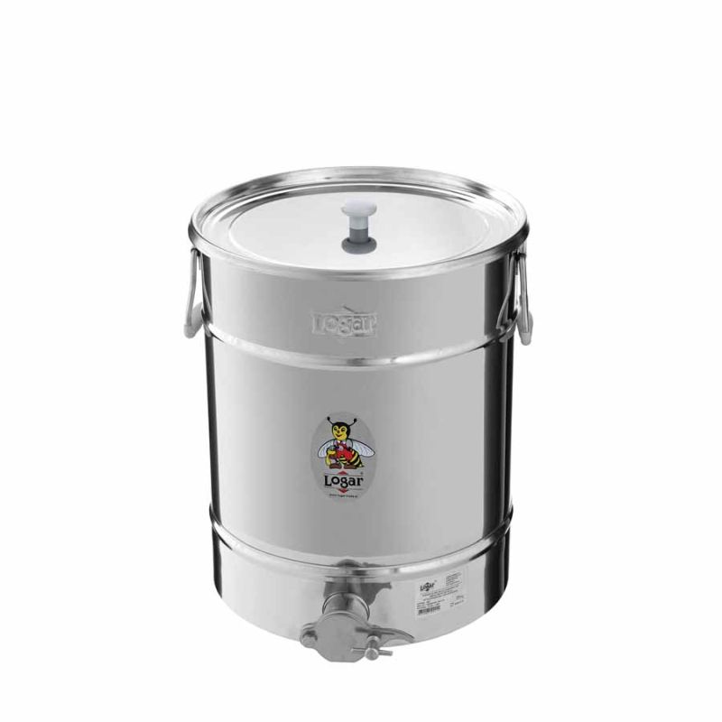 Récipient de remplissage Logar 35 kg avec fond incliné et couvercle à poser – Réf. 2021